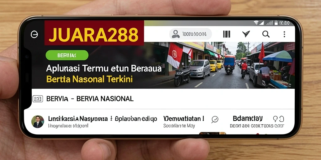 Tampilan antarmuka JUARA288 yang modern dan informatif.