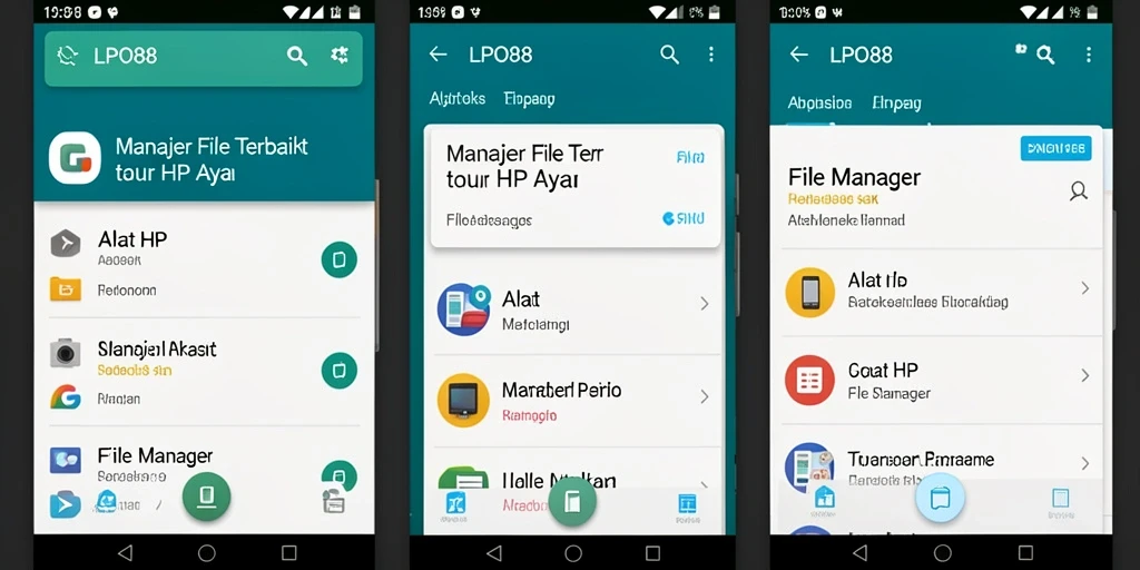 Antarmuka LPO88 yang sederhana untuk pengelolaan file.