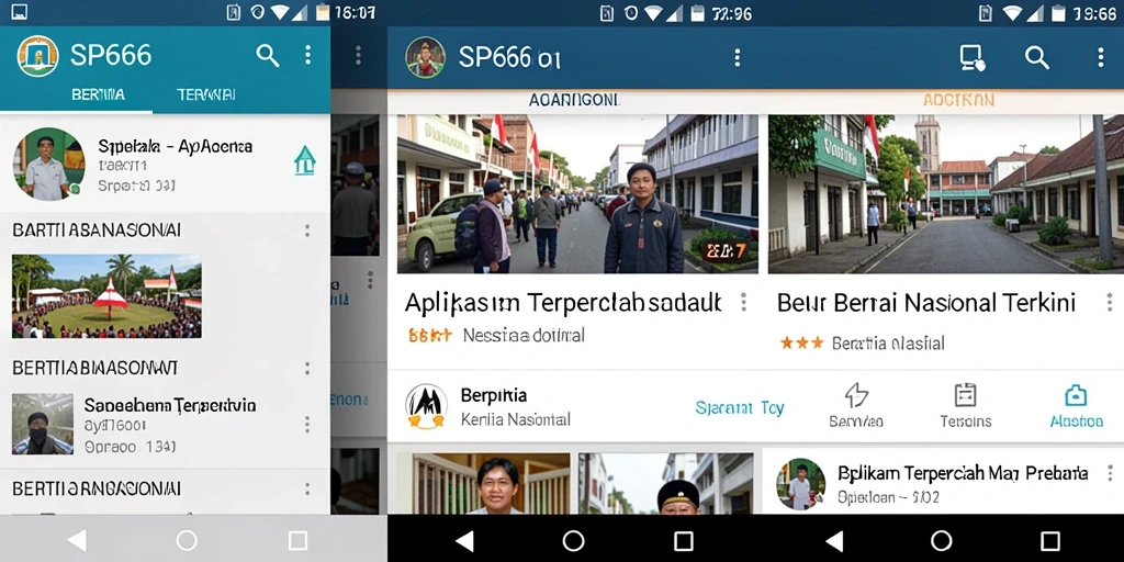 Tampilan antarmuka SP666 yang modern dan informatif.