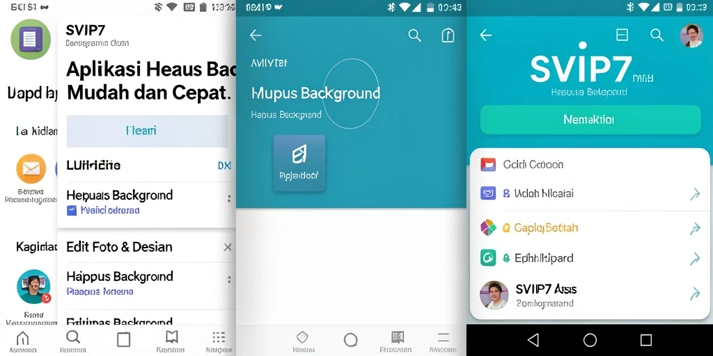 Tampilan antarmuka aplikasi SVIP7 untuk fungsi Hapus Background yang efektif.