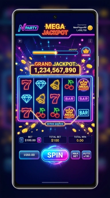 neoparty tampilan beranda